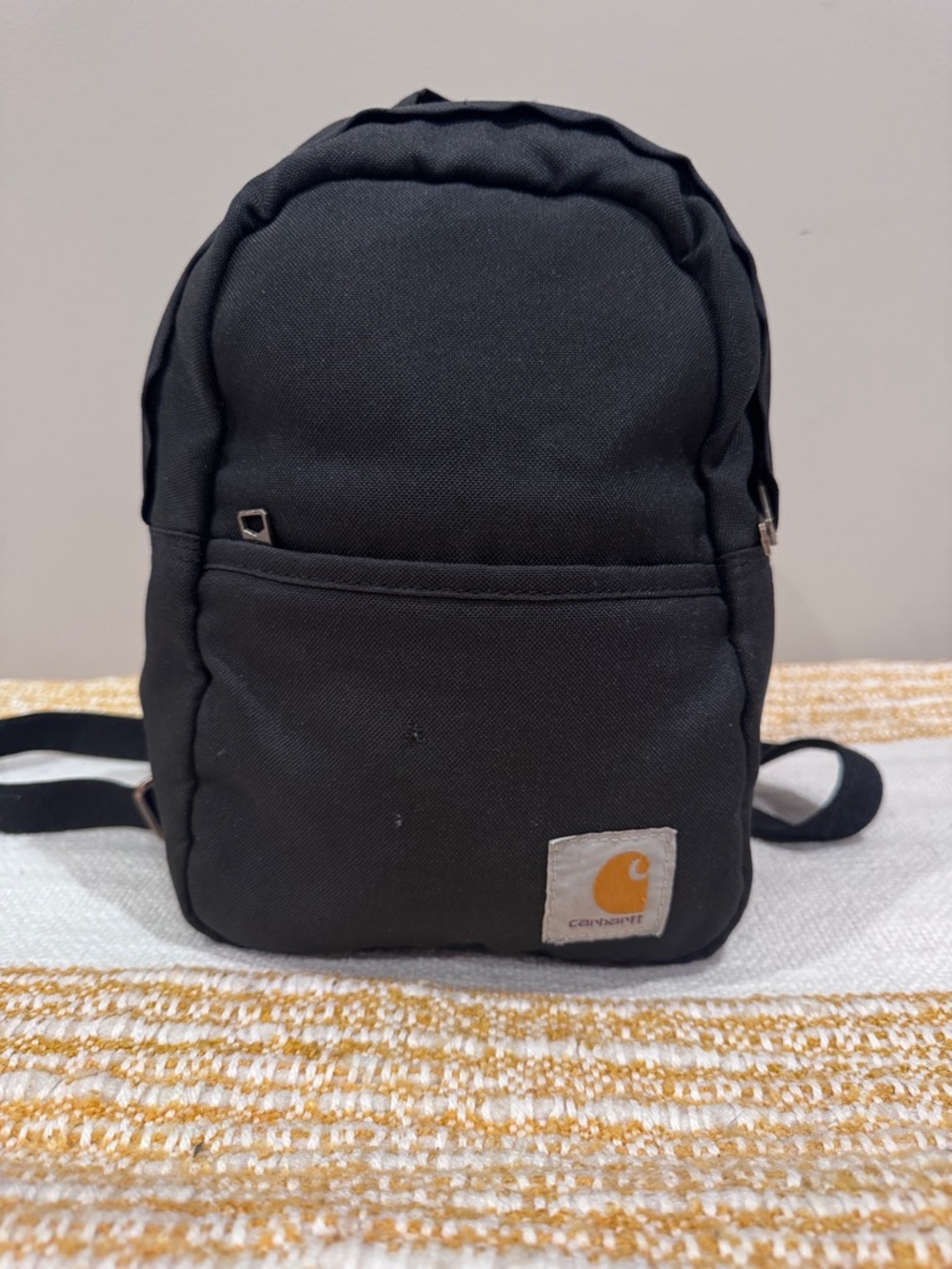 Carhartt Black Mini Canvas Backpack